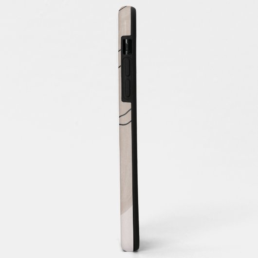 Abstracte vormen botanisch leder Case-Mate iPhone case (Achterkant/links)