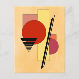 Abstracte vormen briefkaart