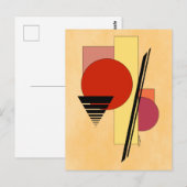 Abstracte vormen briefkaart (Voorkant / Achterkant)