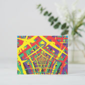Abstracte vormen briefkaart (Staand voorkant)