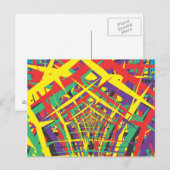 Abstracte vormen briefkaart (Voorkant / Achterkant)