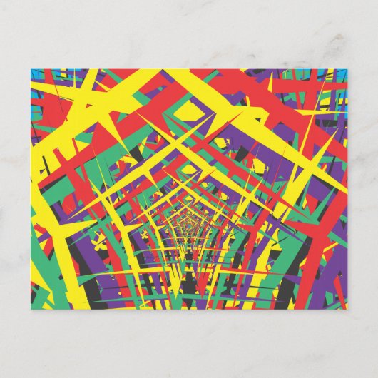 Abstracte vormen briefkaart (Voorkant)