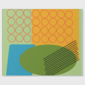 Abstracte vormen cadeaupapier (Vlak)