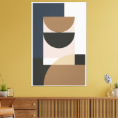 Abstracte vormen canvas afdruk (Insitu (Woonkamer))