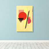 Abstracte vormen canvas afdruk (Insitu (Houten vloer))