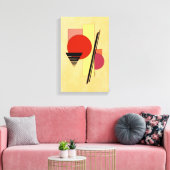 Abstracte vormen canvas afdruk (Insitu (Woonkamer))