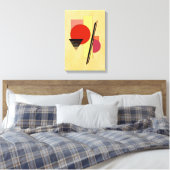 Abstracte vormen canvas afdruk (Insitu (Slaapkamer))