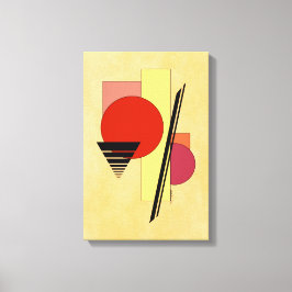 Abstracte vormen canvas afdruk