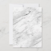 Abstracte vormen donkergrijze marmer terug en 2 fo save the date (Achterkant)