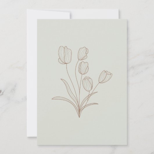 Abstracte vormen en bloemen Hartelijk dank Bedankkaart (Achterkant)