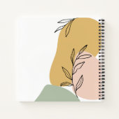 Abstracte Vormen en Botanische Overzichtstekening Notitieboek (Achterkant)