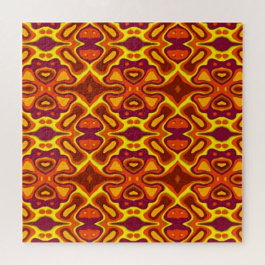 Abstracte vormen en kleureninteractie legpuzzel (Horizontaal)