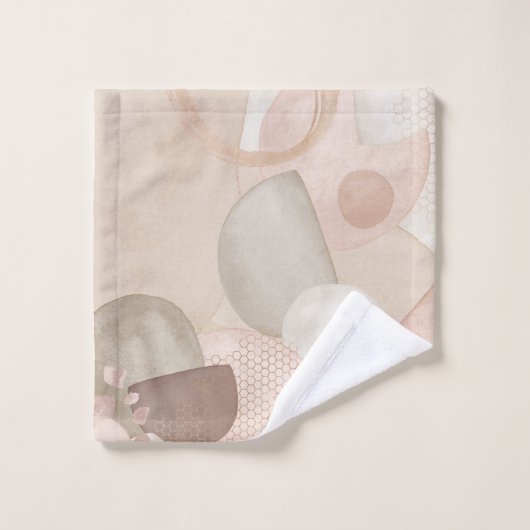 Abstracte vormen en patronen bad handdoek (Wasdoekje)