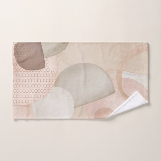 Abstracte vormen en patronen bad handdoek (Handdoek)
