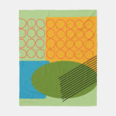 Abstracte vormen fleece deken (Voorkant)