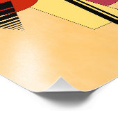 Abstracte vormen foto afdruk (Hoek)