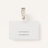 Abstracte vormen fotobedrijf Logo Neutral Badge (Achterkant met clip)