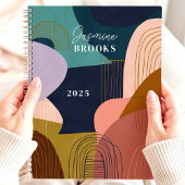 Abstracte vormen Geometrische lijnen Aangepaste na Planner