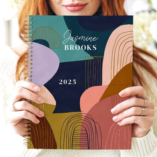 Abstracte vormen Geometrische lijnen Aangepaste na Planner