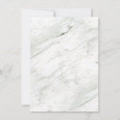 Abstracte vormen Groene Marmer Rug en 2 foto's Save The Date (Achterkant)