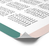 Abstracte vormen hedendaagse zitroosters poster (Hoek)