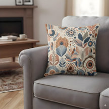 Abstracte vormen in Boheemse kleuren