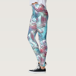 Abstracte vormen in glas, overbekleed op zandige t leggings