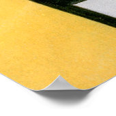 ABSTRACTE VORMEN IN STIJL VAN MONDRIAN MET STRESS  POSTER (Hoek)