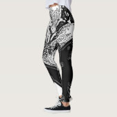 abstracte vormen in zwart-wit leggings (Links)
