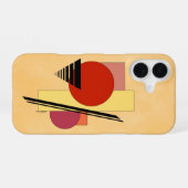 Abstracte vormen iPhone 16 hoesje (Achterkant horizontaal)