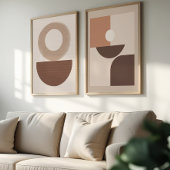 Abstracte Vormen – Japandi Poster Set – Muurkunst
