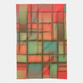 Abstracte vormen keukenhanddoek (Verticaal)