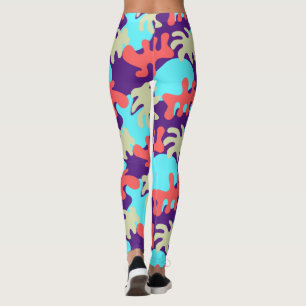Abstracte vormen Kies uw Colour Yoga-Leggings Leggings