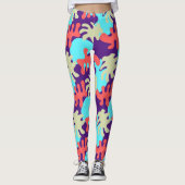 Abstracte vormen Kies uw Colour Yoga-Leggings Leggings (Voorkant)