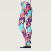 Abstracte vormen Kies uw Colour Yoga-Leggings Leggings (Links)