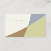 Abstracte vormen Kleurblokkers visitekaartje (Achterkant)