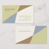 Abstracte vormen Kleurblokkers visitekaartje (Voorkant / Achterkant)