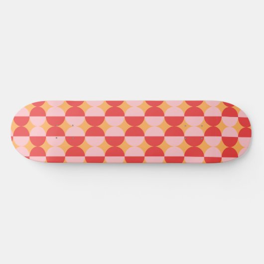 Abstracte vormen kleurig patroon persoonlijk skateboard (Horizontaal)