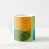 Abstracte vormen  koffiemok (Voorkant links)