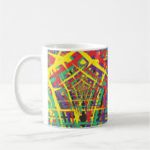 Abstracte vormen koffiemok (Links)