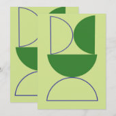 abstracte vormen kunst kaart (Voorkant / Achterkant)