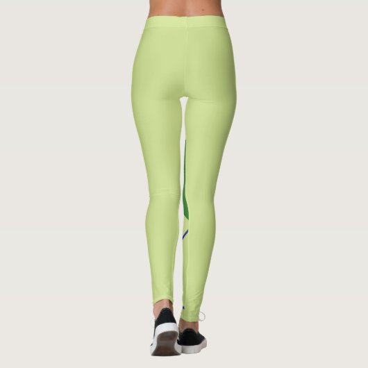 abstracte vormen kunst leggings (Achterkant)