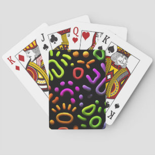 Abstracte vormen kunst pokerkaarten