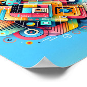 Abstracte Vormen Kunst Poster (Hoek)