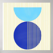 abstracte vormen kunst poster (Voorkant)