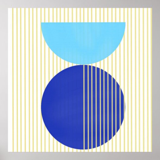 abstracte vormen kunst poster (Voorkant)