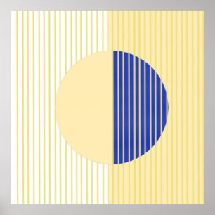 abstracte vormen kunst poster