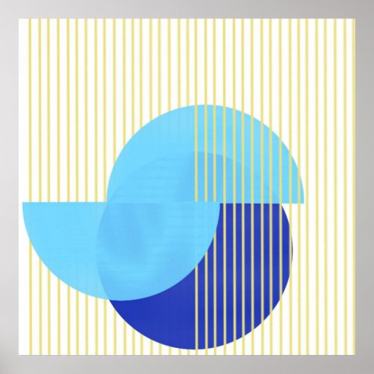 abstracte vormen kunst poster (Voorkant)