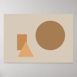 Abstracte Vormen Kunst Poster