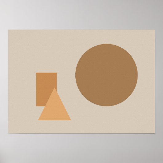 Abstracte Vormen Kunst Poster (Voorkant)